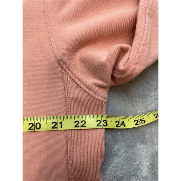 Allsaints Navarre Cropped Sweatshirt Womens L Peachy Pink Slouchy Boxy Lounge - Picture 6 of 9